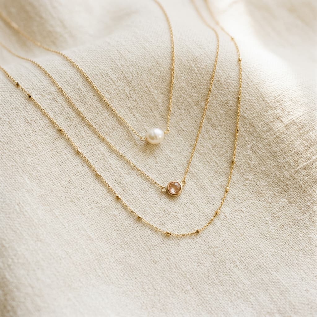 Pearl Pendant Necklace — alternate view